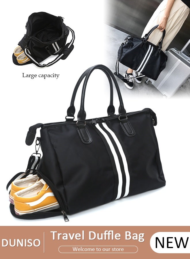 DUNISO Travel Duffel Bag Luggage Collection Business Travel Suitcase  Weekender Overnight Bag Large Carry On Airport Bag for Travel Business Trips Sports Duffel Bag Sports Gym Luggage Bags - Image 1