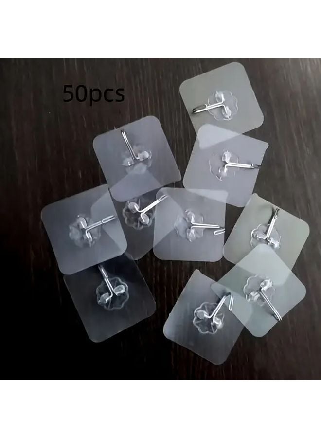30pcs Waterproof Self Adhesive No Drill Wall Hooks Multi Purpose Utility Hooks - Image 4