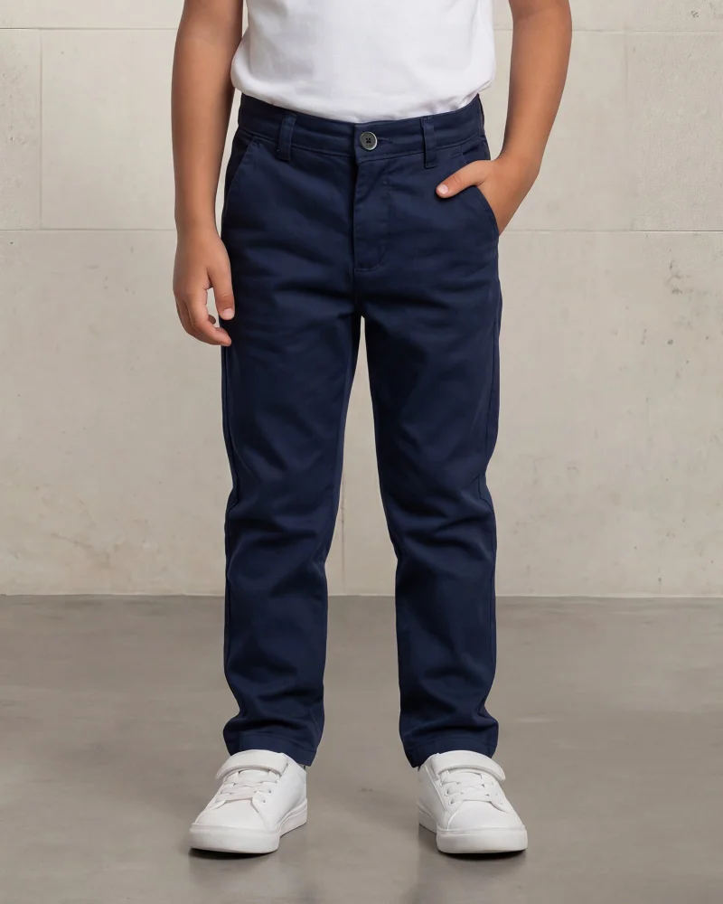Redtag Boys Navy Chino Trousers