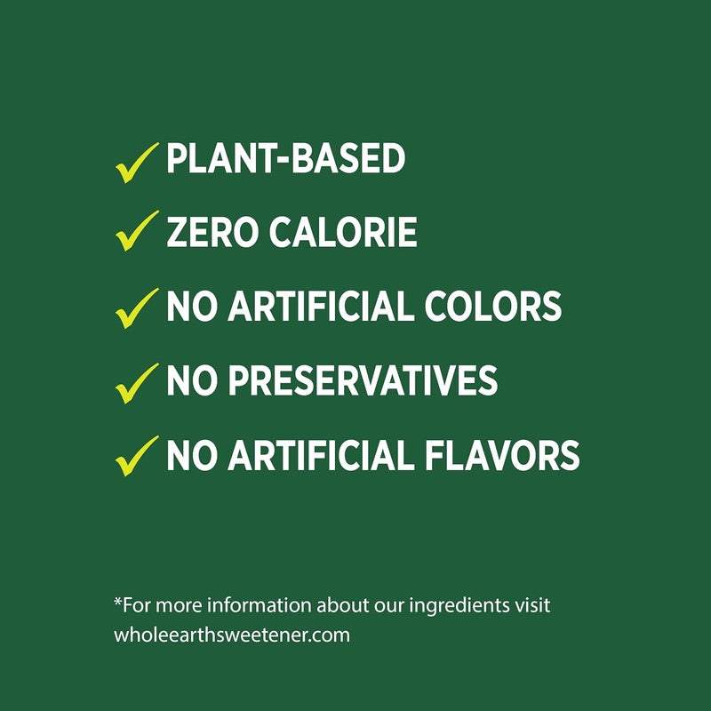 Whole Earth Stevia & Monk Fruit Liquid Sweetener, Original Flavor, 1.62 Fl Oz Squeeze Bottle (Pack of 12) - Image 4