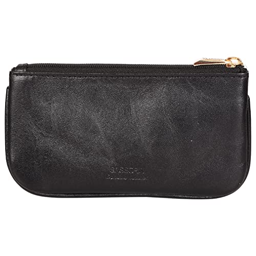 Sassora Genuine Leather Key Case with Zipper & External Pocket | Compact Holder for Car, Bike & Home Keys | for Men & Women - Image 2