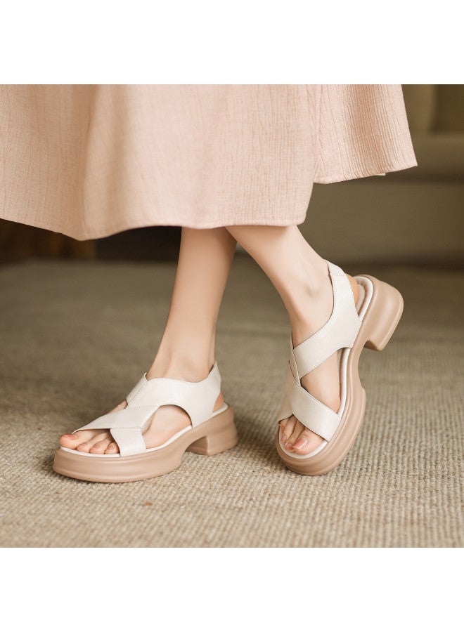 AME Fashion Hot Thick-soled Casual Sandals, Height-increasing And Slimming Sandals, Comfortable Summer Sandals - Image 3
