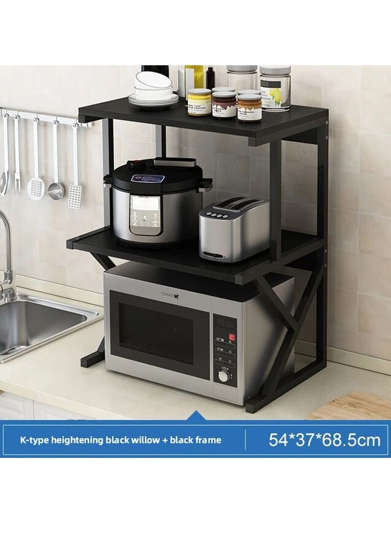 Microwave Rack Stainless Steel Oven Rack Shelf 3 Layer Kitchen Microwave Stand Heat Dissipation  - Image 2