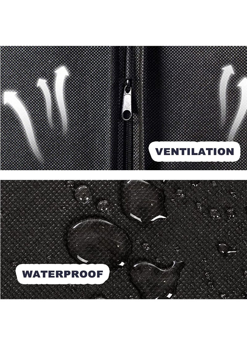 SYOSI 40" Suit Bags for Closet Storage and Travel, Waterproof Garment Cover Travel Bag with Handles, Gusseted Hanging Garment Bags for Men Suit Cover With Handles for Clothes, Coats, Jackets, Shirts 2PCS - Image 5