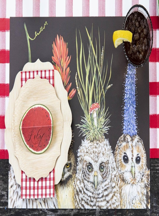 Hester & Cook Baby Owls Disposable Paper Placemats - Designed by Vicki Sawyer American Made - 18 Sheets per Pad - Image 3