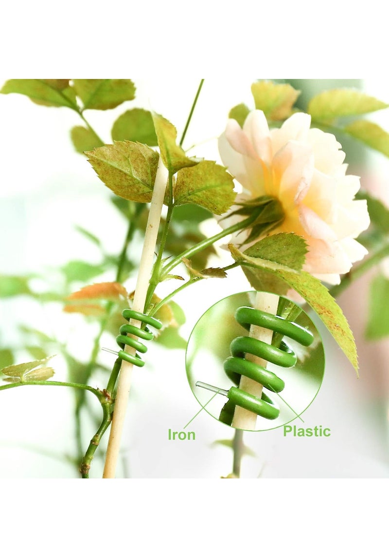 SYOSI Plant Ties All-Purpose Garden Wire Ties Plant Wire Soft Twist Green Coated Twist Plant Ties Green Plant Ties Plant Twist Ties Plant Tie to Support Plant Vines for Plant Support Home Office  - Image 2