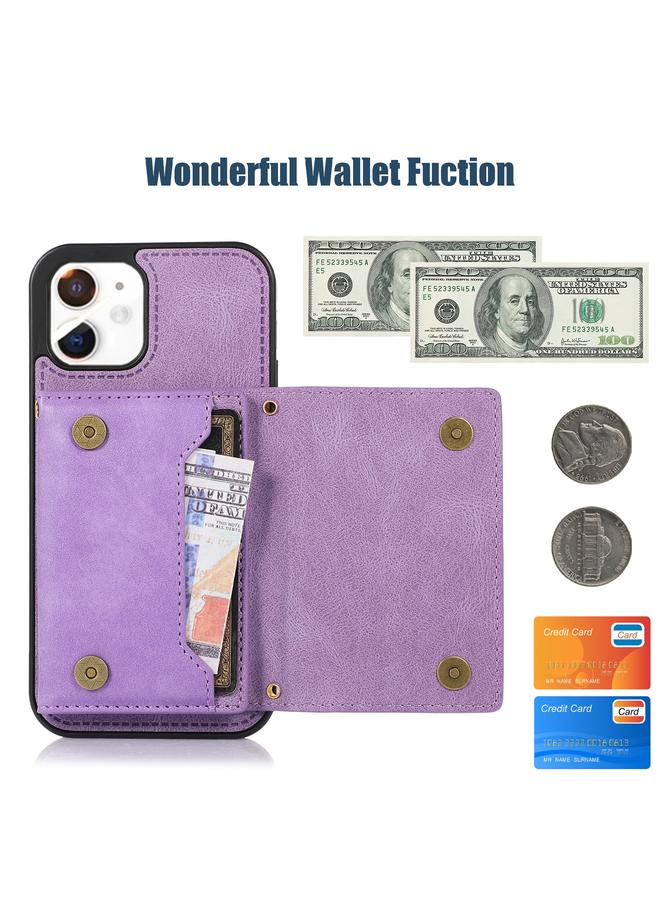 Zaboon Case For iPhone 11 Three-fold RFID Leather Phone Case with Lanyard - Image 5