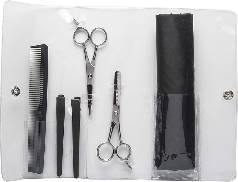 Diane Deluxe Home Hair Cut Kit - Complete 7-Piece Set with Shears, Thinner, Comb, Clips, and Cape - Image 5