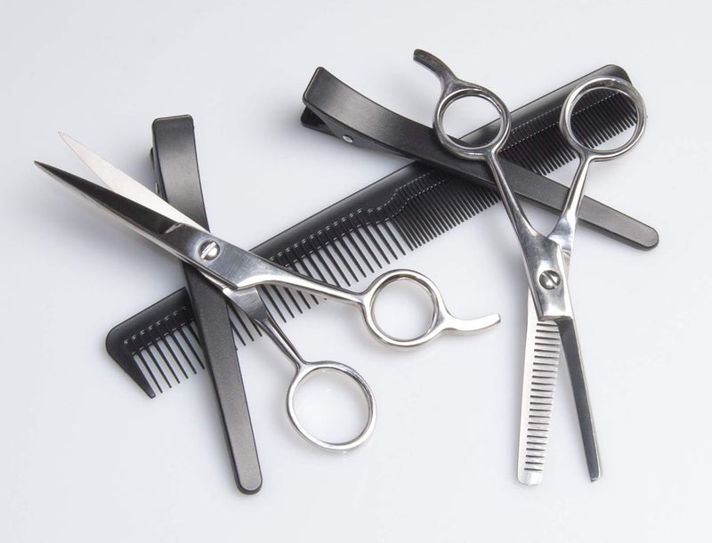 Diane Deluxe Home Hair Cut Kit - Complete 7-Piece Set with Shears, Thinner, Comb, Clips, and Cape - Image 3