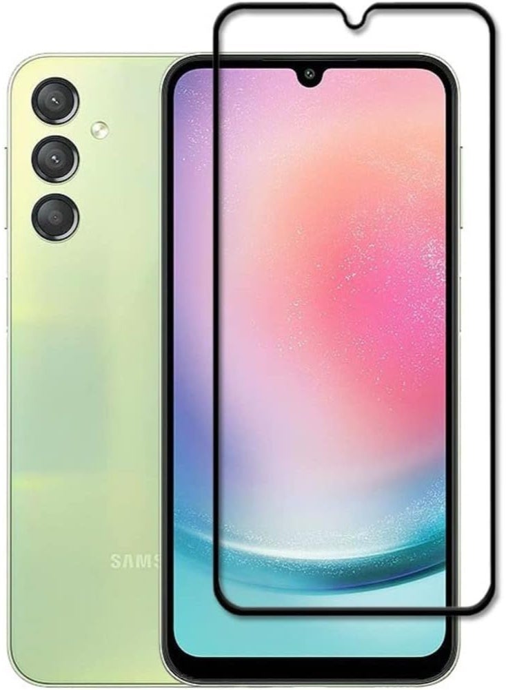 5D Tempered Glass Screen Protector for Samsung Galaxy A24, Clear - Image 1