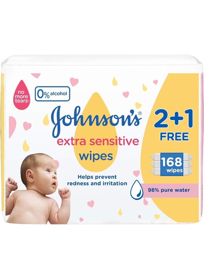 Johnson's Baby Extra Sensitive Wipes  - Image 1