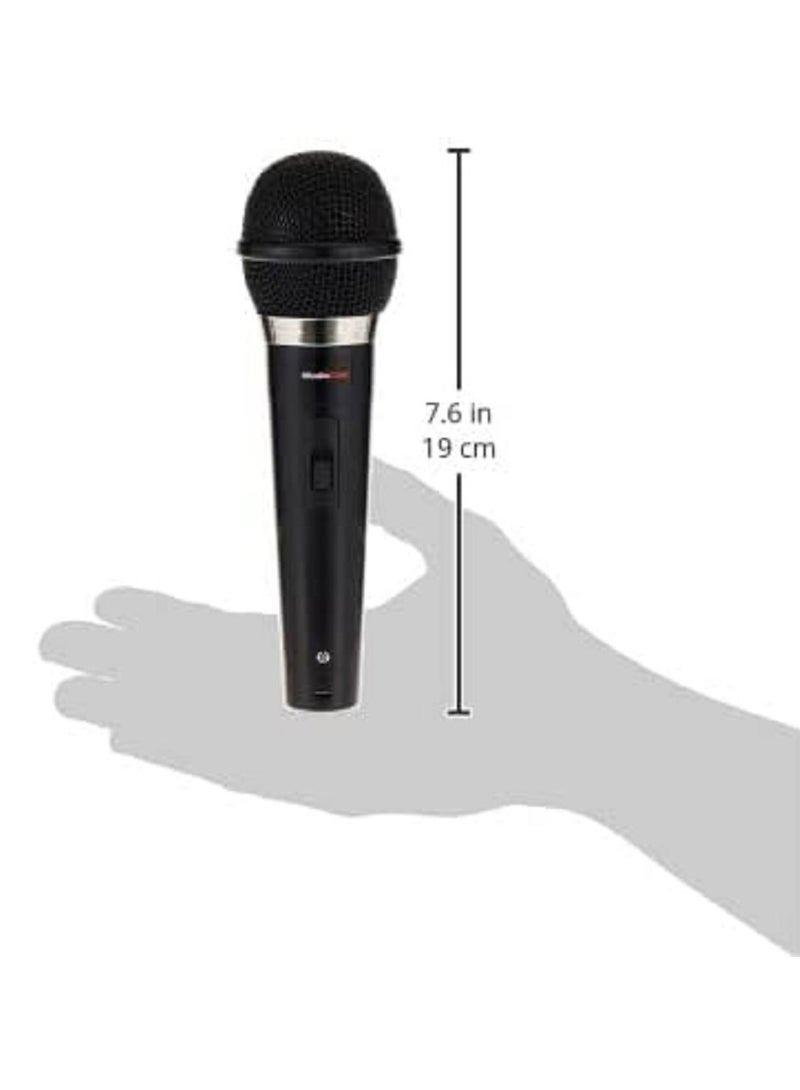 MediaCom Professional Corded Microphone with High-Fidelity Audio, Uni-Directional Dynamic Design, 3-Meter Cable for Clear Voice and Music Reproduction MCI 480 PRO Black - Image 4