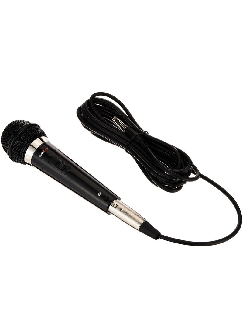MediaCom Professional Corded Microphone with High-Fidelity Audio, Uni-Directional Dynamic Design, 3-Meter Cable for Clear Voice and Music Reproduction MCI 480 PRO Black - Image 2