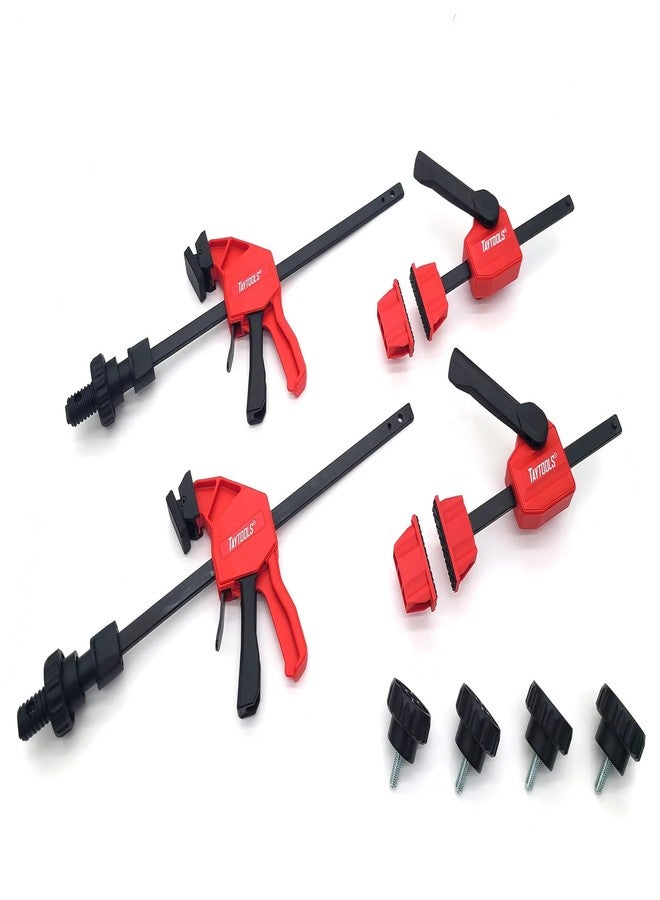 Taytools 12-Piece MFT Table Clamp Kit - 10' Vertical & Horizontal Clamps, Bench Dogs & Locking Knobs - Fits Tables with 20mm Dog Holes - Image 1
