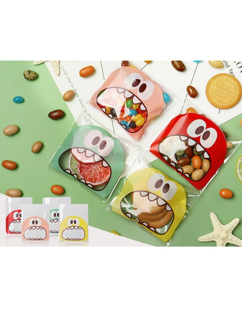 Generic 400 PCS Self Adhesive Plastic Cookie Bags, Candy Bags, Treat Bakery Decorating Bags Chocolate Gift Bags, DIY Plastic Individual Bag for Wedding Birthday Cake Pops Supplies Party Favors, 3.9 x 3.9 In  - Image 4