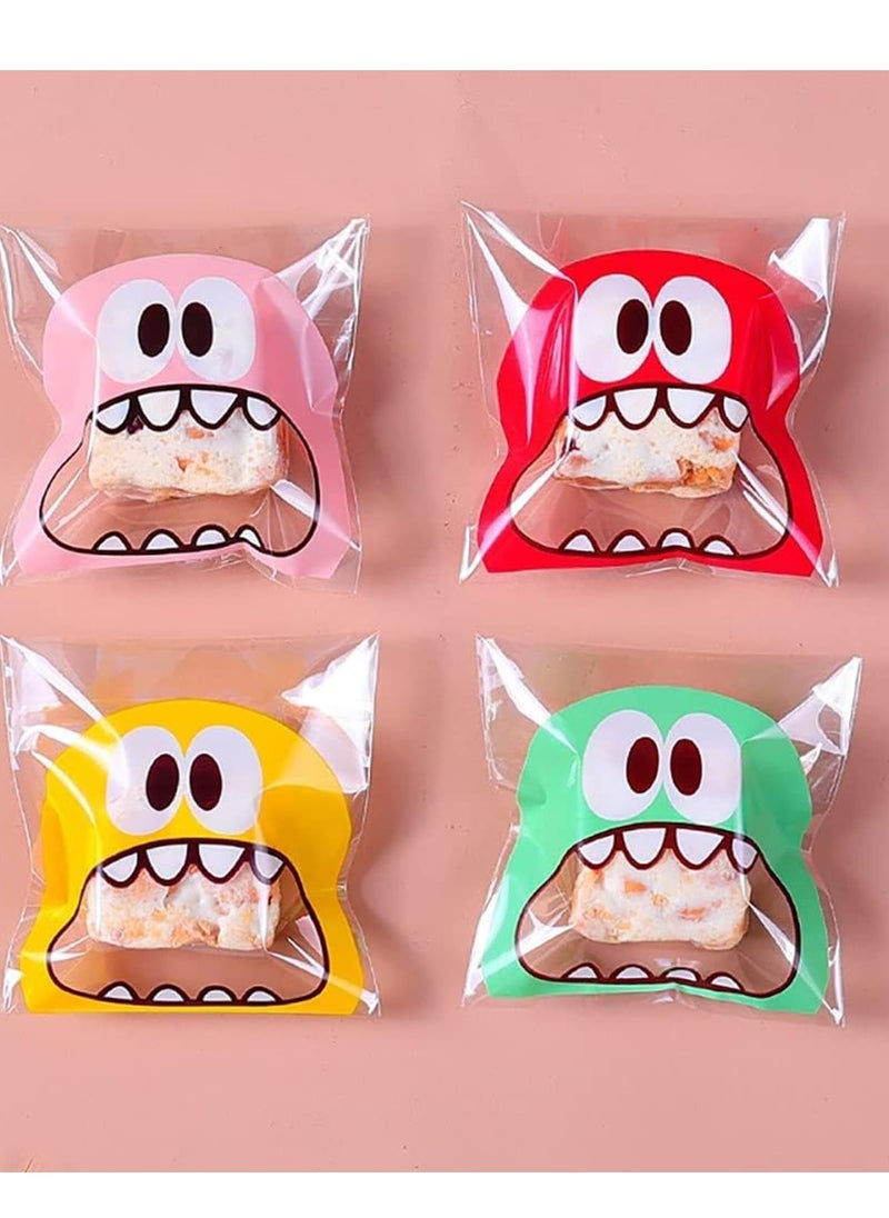 Generic 400 PCS Self Adhesive Plastic Cookie Bags, Candy Bags, Treat Bakery Decorating Bags Chocolate Gift Bags, DIY Plastic Individual Bag for Wedding Birthday Cake Pops Supplies Party Favors, 3.9 x 3.9 In  - Image 2