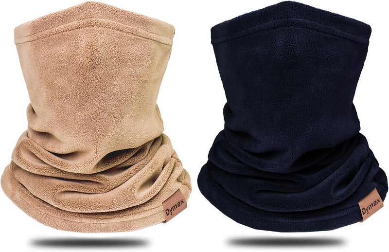 Dymex 2 PCS Kids Neck Warmer Gaiter Winter Fleece Neck Cover Balaclava Windproof Face Cover Mask for Ski Motorcycle - Image 1