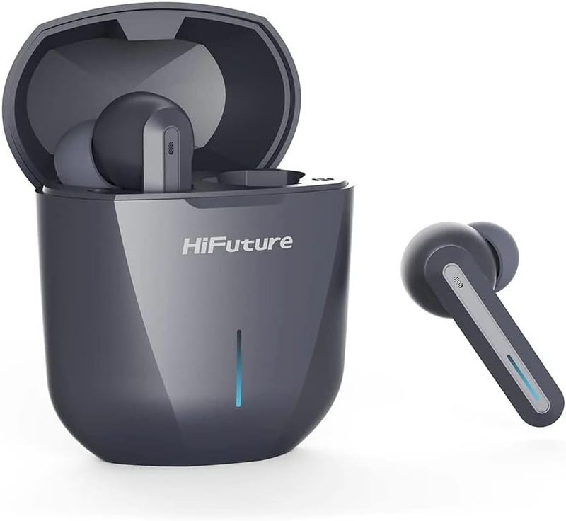 HiFuture Radge Gaming and Music True Wireless Earbuds, Grey - Image 2