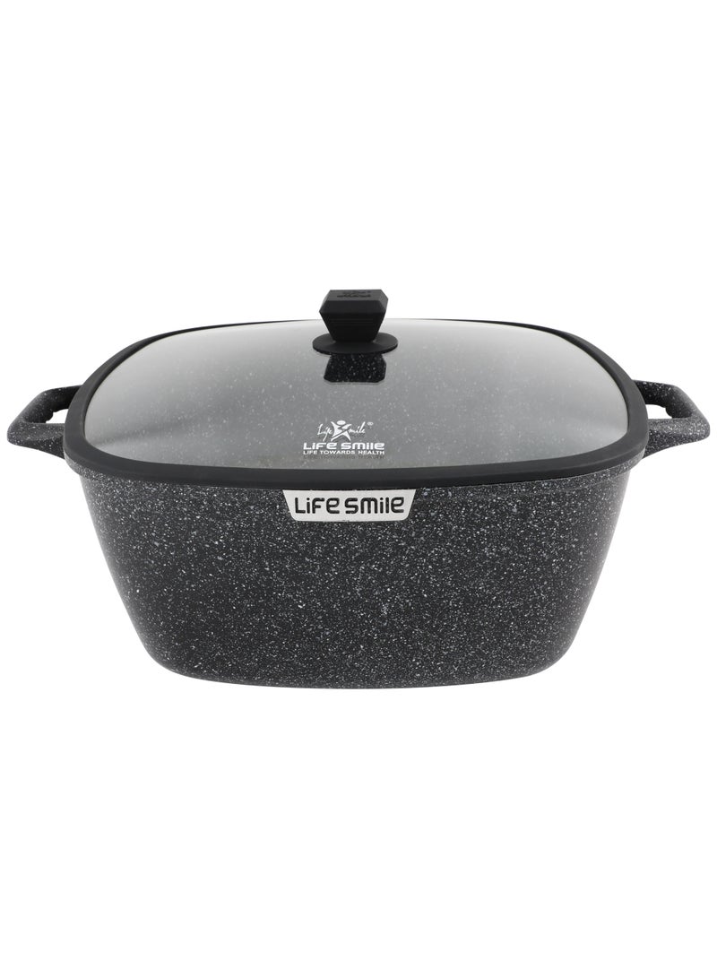 Life Smile Granite Nonstick 40cm(19.9L) Soup Pot with Lids– Induction Compatible Aluminum Pots, PFOA-Free, Scratch Resistant - Image 1