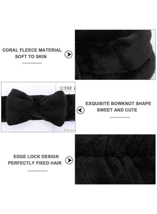 LADES Facial Headband - Terry Cloth Headbands for Face Washing,Skin Care,Makeup,Bow Spa Hair Headband for Washing Face - Image 2