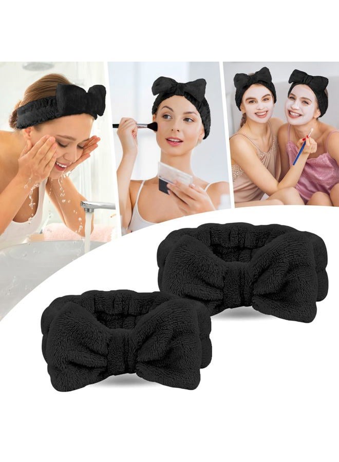 LADES Facial Headband - Terry Cloth Headbands for Face Washing,Skin Care,Makeup,Bow Spa Hair Headband for Washing Face - Image 5