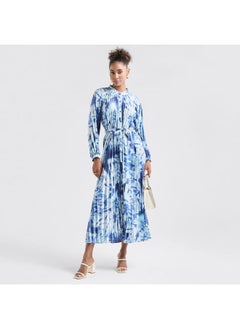 FAV All-Over Print Maxi Shirt Dress with Long Sleeves  - Image 2