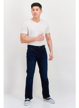 Seven 7 Men Regular Fit Washed Denim Jeans, Blue  - Image 2