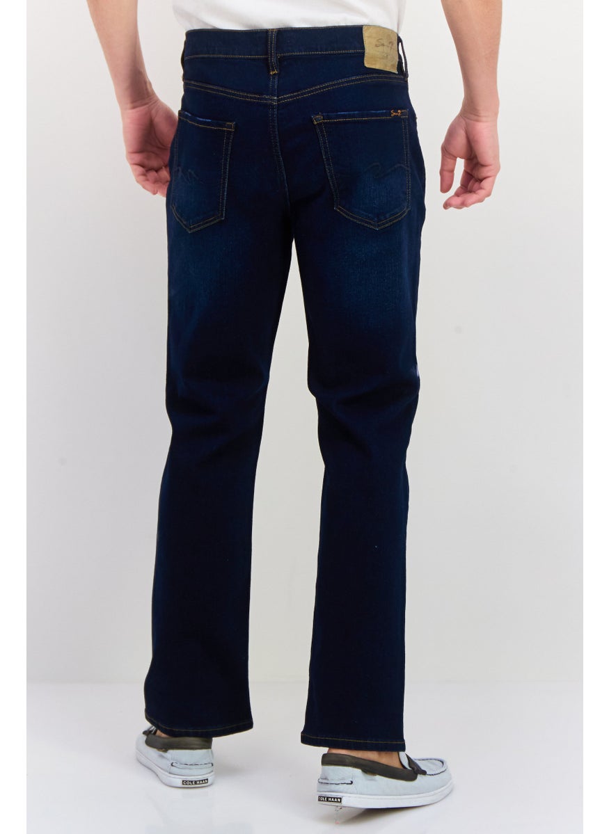 Seven 7 - Men Regular Fit Washed Denim Jeans, Blue - Image 1