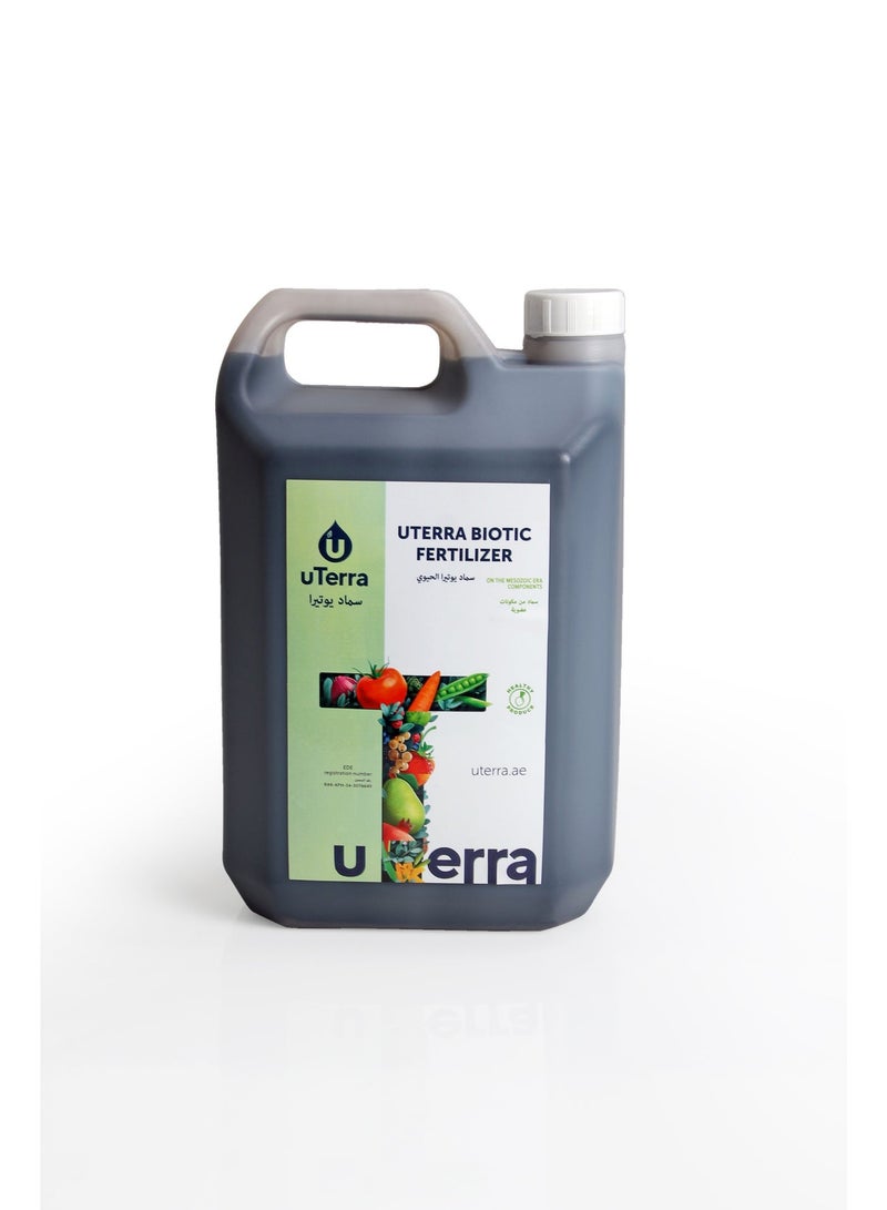 uTerra Organic Bio-Fertilizer 5L | Soil Conditioner with Beneficial Microorganisms & Ultra-Micro Nutrients for Plants, Gardens & Small Farms - Image 1