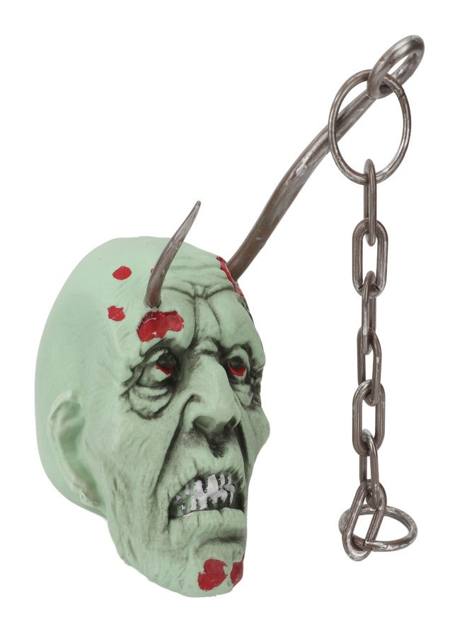 Halloween Hanging Head Scary Bloody Lifelike Details Plastic Widely Used Scary Hanging Head for Party Game Garden - Image 3