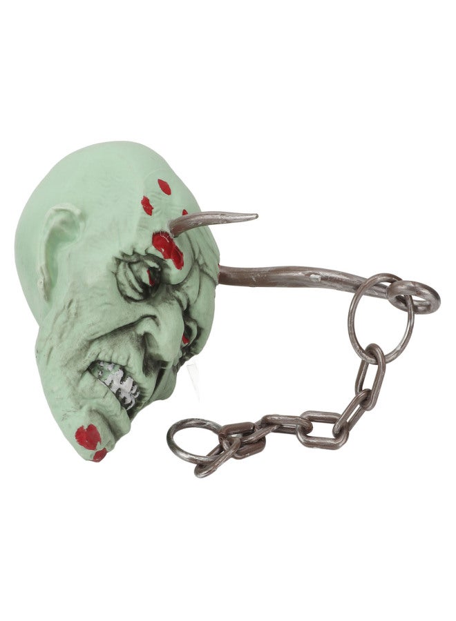 Halloween Hanging Head Scary Bloody Lifelike Details Plastic Widely Used Scary Hanging Head for Party Game Garden - Image 5