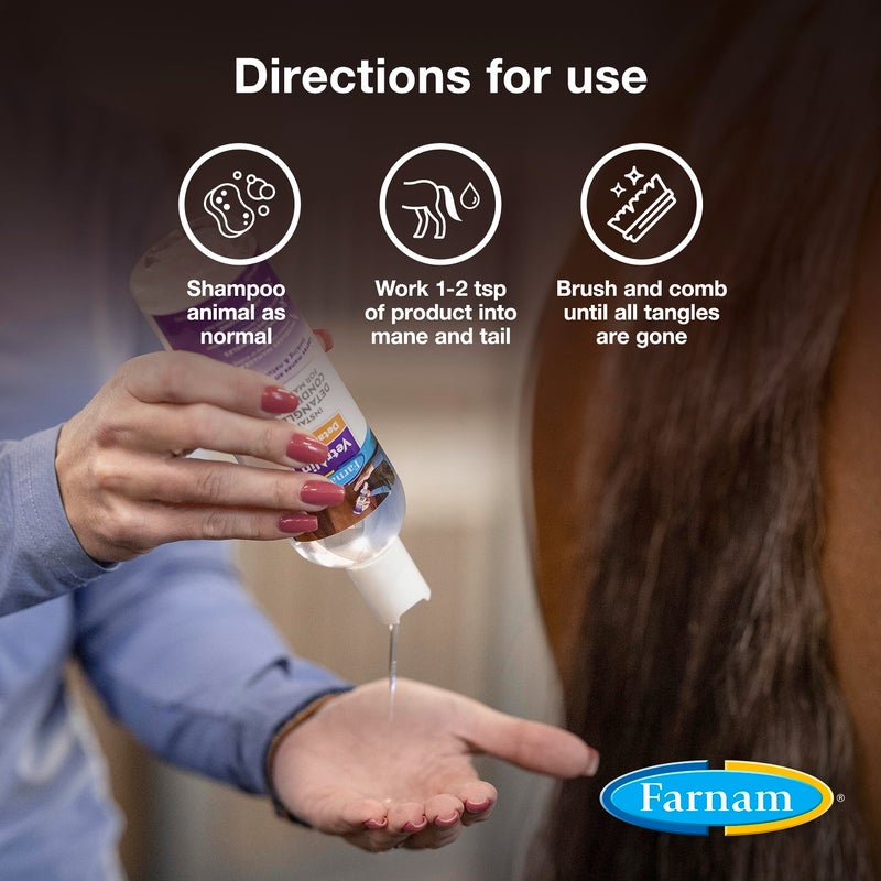 Farnam Vetrolin Instant Detangler and Conditioner for Horse Manes and Tails, 12 Oz - Image 4