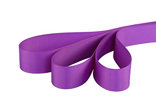 Ribbonitlux 1" Wide Solid Grosgrain Ribbon 25 Yards (465-Purple）, Set for Gift Wrapping, Party Decor, Sewing Applications, Wedding and Craft - Image 2