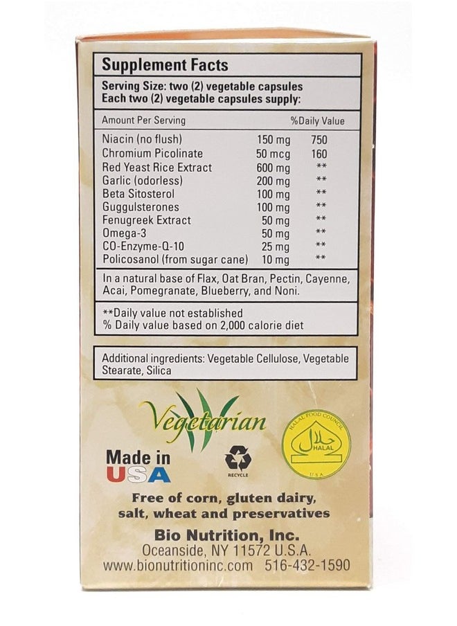 Bio Nutrition - Bio Nutrition Cholesterol Wellness 60 VGC - Pack of 2 - Image 1