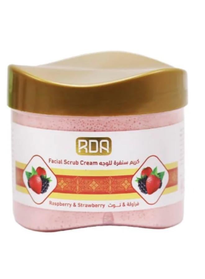 ار دي ايه كريم سنفرة للوجه بالفراولة والتوت - 500 مل