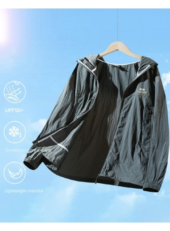 Jeep Sun Protection Upf50+】summer Lightweight Ice Silk Breathable Kids Sun Protection Clothing Cool Touch Skin-friendly - Image 1