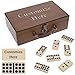 WE Games Double 9 Dominoes in Engraved Wooden Treasure Box Dominoes Set for Adults Personalized Gifts - Image 2