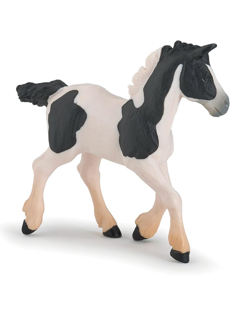 Papo Papo  HandPainted  Figurine  HorsesFoals and Ponies  Black Piebald Cob Foal Figure51508  Collectible  for Children  Suitable for Boys and Girls  from 3 Years Old  - Image 1