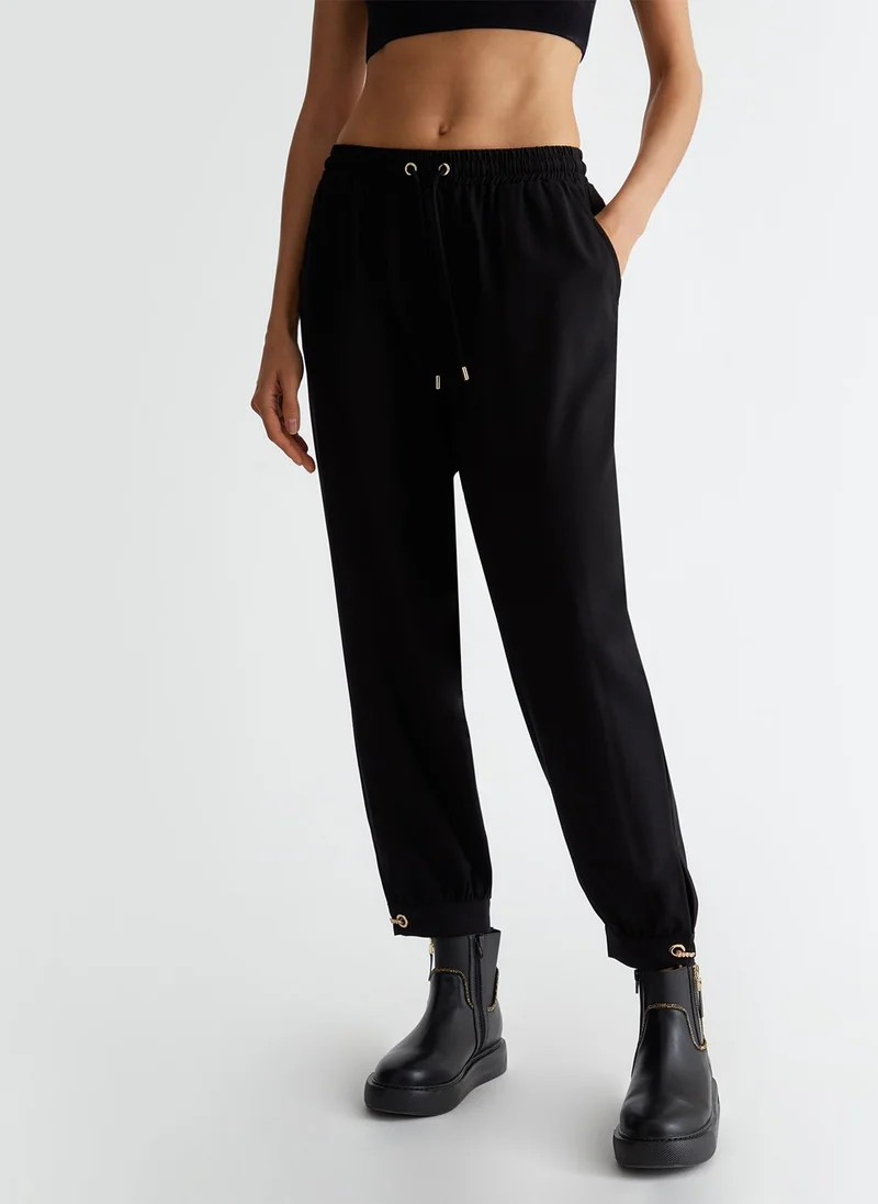 ليو جو بنطال رياضي مطاطي