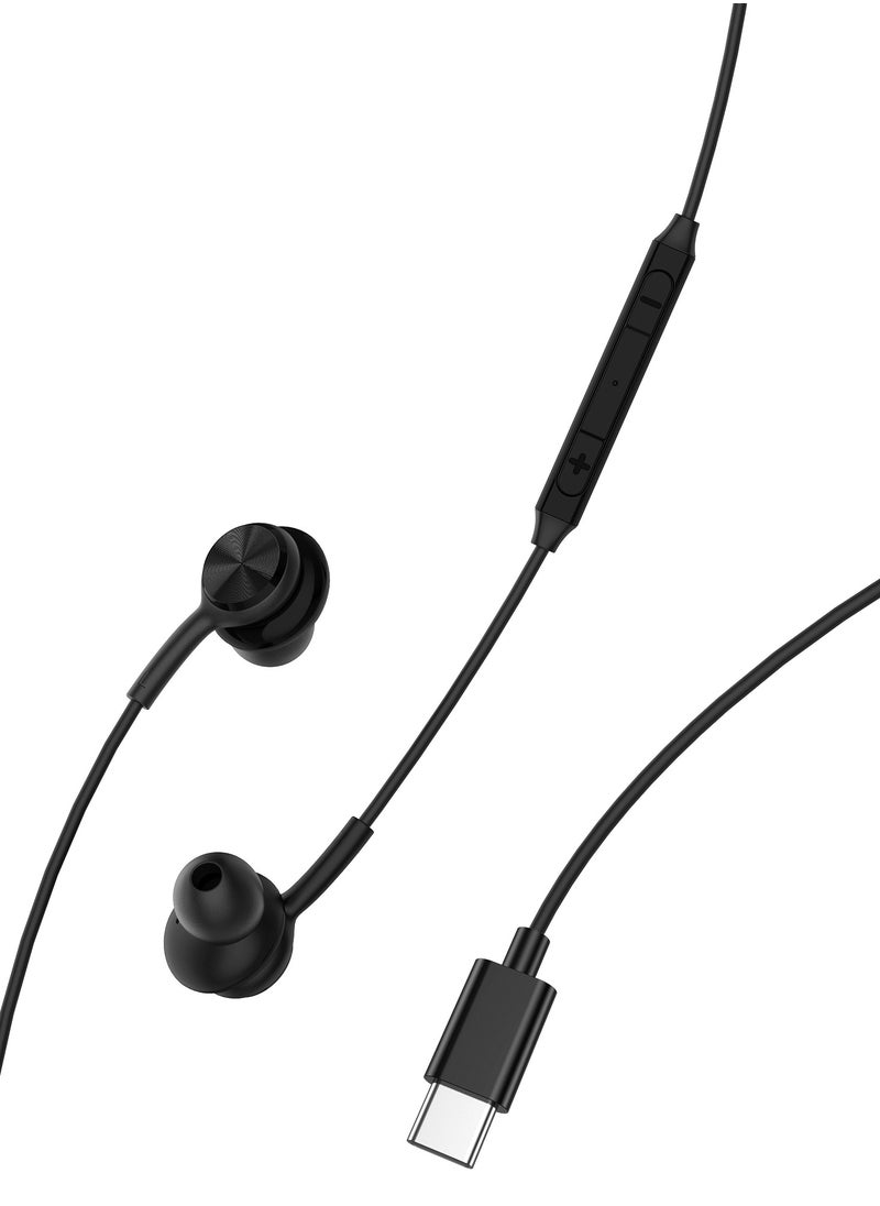 RUSH C Type-C Wired Earphones - Black - pzsku/ZCC7DEDB64F27590C0926Z/45/_/1708601522/78d74798-64ad-4e39-b64c-307fc5df499d