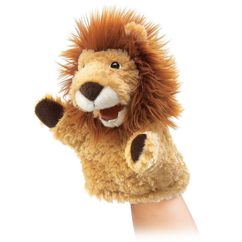 Folkmanis Little Lion Hand Puppet, Tan, 1 EA - Image 1