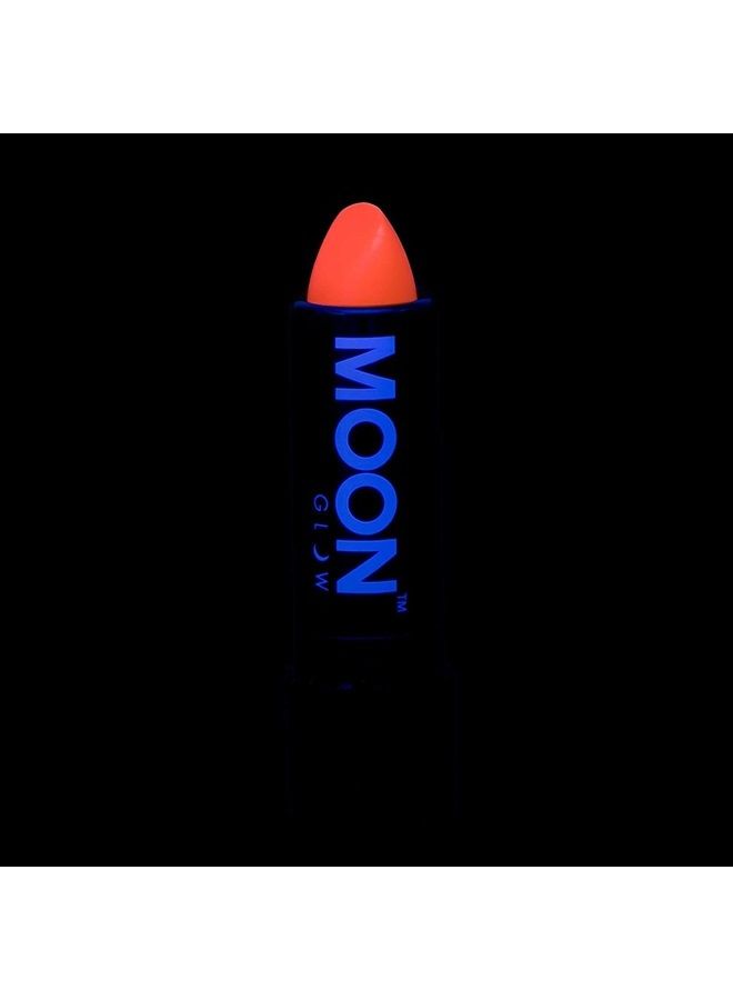 Moon Glow Blacklight Neon UV Lipstick 0.16oz - Pastel Orange – Glows Brightly Under Blacklights/UV Lighting!