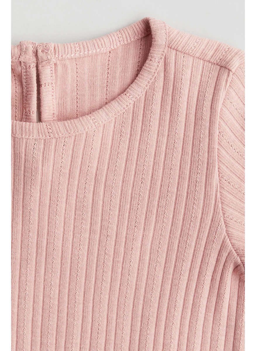 اتش اند ام Ribbed Jersey Top