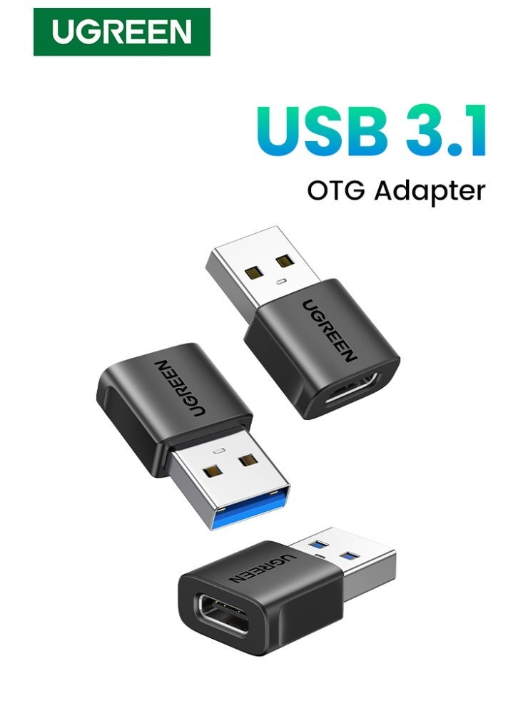 Ugreen 3Pack USB to Type C Adapter USB Converter USB A Male to Type C Female USB Charger 18W 5Gbps Fast Data Transfer Compatible With iPhone 17 Pro Max Samsung Galaxy S25 S24 Ultra For Laptop Camera - Image 1