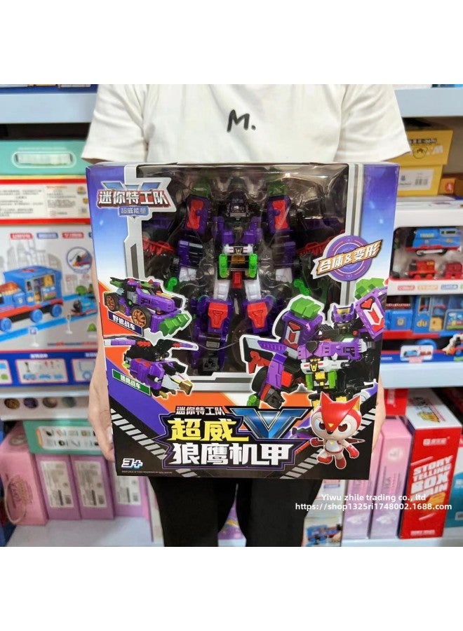 Mini Special Team 5 Chaowei Energy Team Dragon King Mech Combination Deformation Robot Children Suit Boys Play-Color:Chaowei Reloaded King 6-in-one Suit  - Image 5