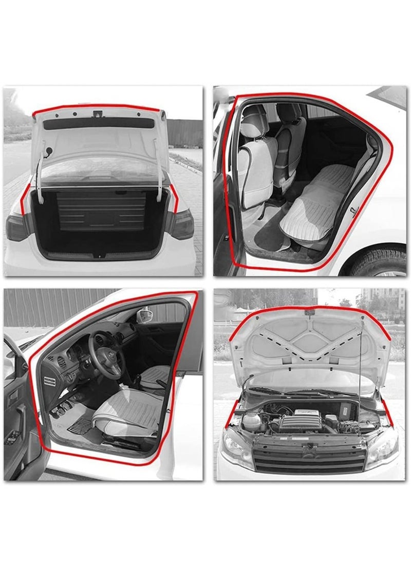 5 M Universal Car Weather Stripping Self Adhesive Auto Door Rubber Weather Draft Seal Strip B Shape Car Door Edge Trim Seal Strip Weatherstrip For Car Window Door Protector Soundproofing