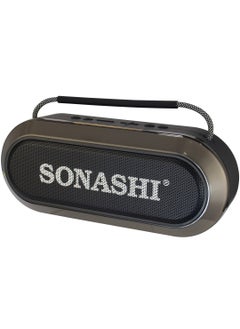 SONASHI Rechargeable Bluetooth Speaker with RGB Light and 2 Wireless BT Mic | Continuous Working of 4 Hrs | USB/TF Card/AUX Slot with up to 10M Operation Range | HI-FI Sound - Ideal for Outdoor Parties |  3000mAh Battery DC 5V SBS-724 Black  - Image 4