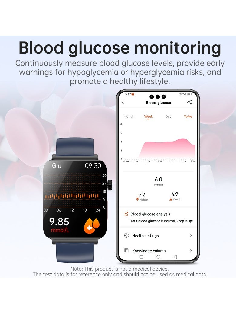 EVEREEN - KS03PRO Smartwatch 1.96 Inch Colour Touch Screen Bluetooth Call ECG HRV Remote Care Android 8.0 Apple 11 250mAh Bluetooth 5.3 - Image 1