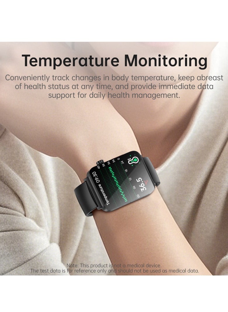 EVEREEN - KS03PRO Smartwatch 1.96 Inch Colour Touch Screen Bluetooth Call ECG HRV Remote Care Android 8.0 Apple 11 250mAh Bluetooth 5.3 - Image 1