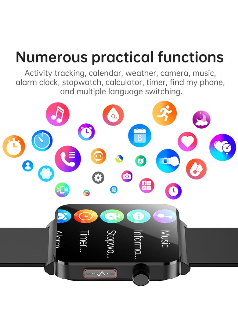 EVEREEN - KS03PRO Smartwatch 1.96 Inch Colour Touch Screen Bluetooth Call ECG HRV Remote Care Android 8.0 Apple 11 250mAh Bluetooth 5.3 - Image 1